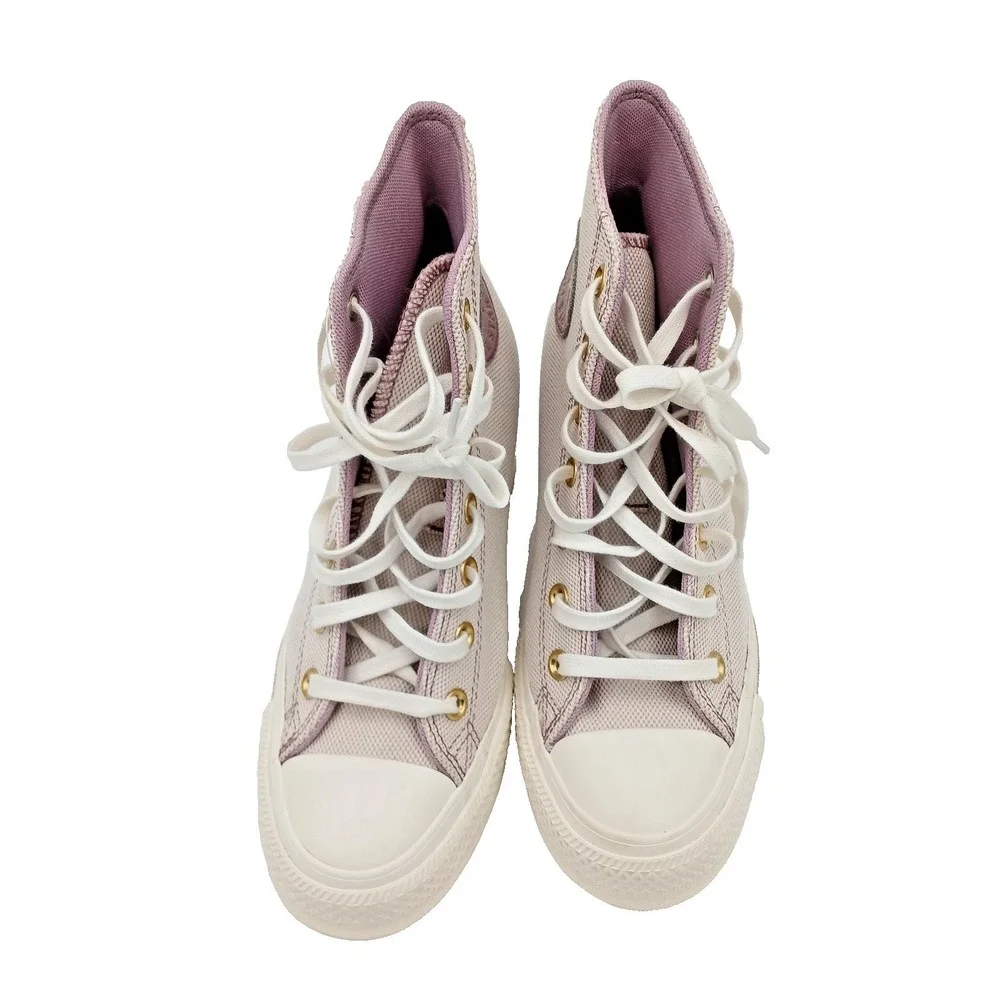 Converse Chuck Taylor All Star Wedge Platform Gold‎ A12763C Woman's Size 8